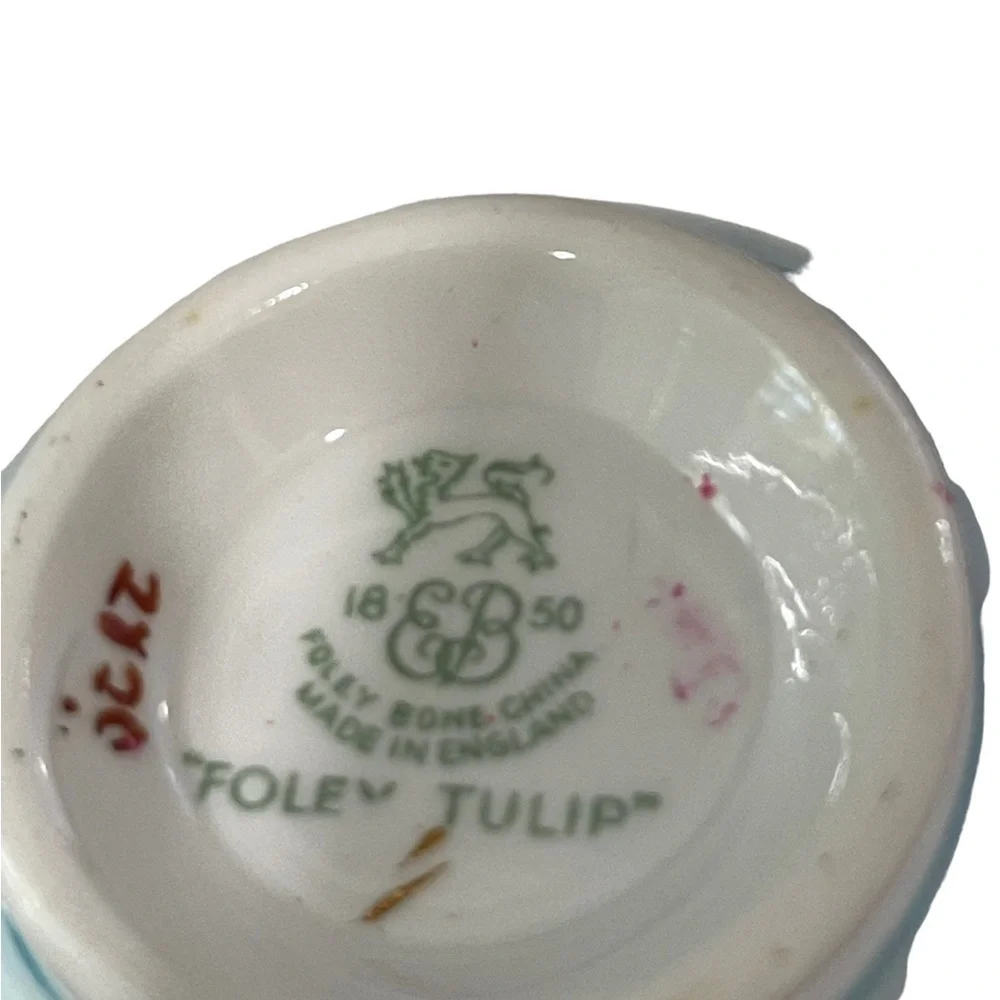 E. B. Foley, Tulip Teacup only, bone China, made in England.